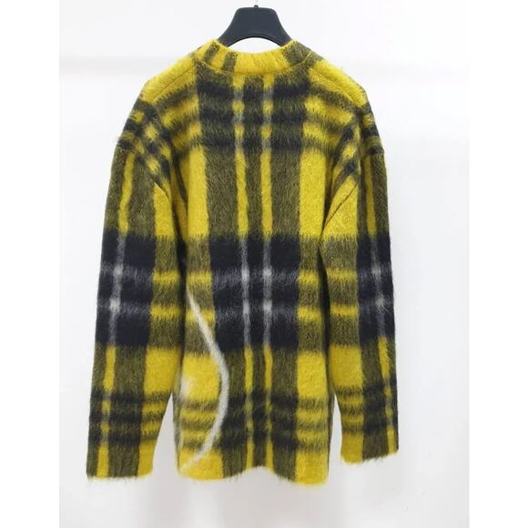 Christian Dior 2022 Runway Plaid Mohair Sweater - Sz 36 - Picture 3 of 4